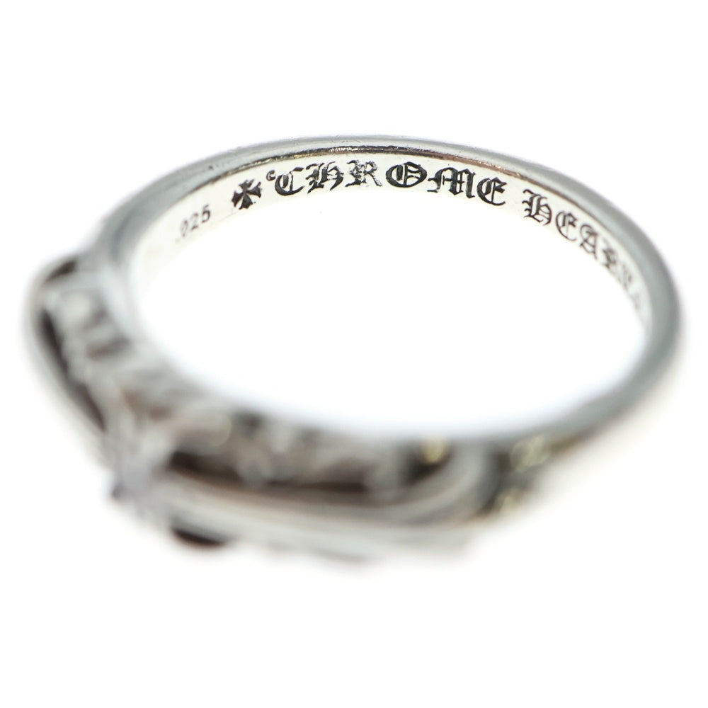 CHROME HEARTS(クロムハーツ) BABY CLASSIC 1 DIA ベイビークラシックフローラルクロスリング 1ダイヤ シルバー