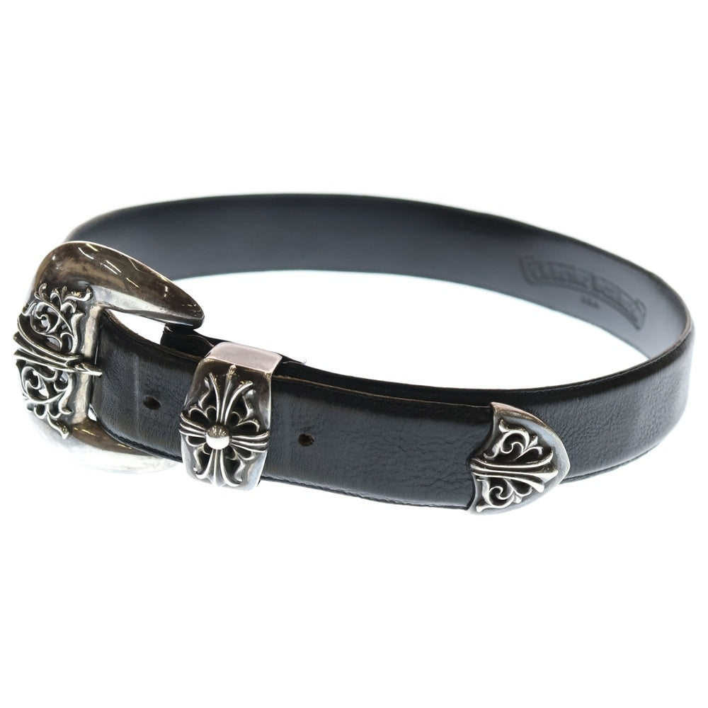 CHROME HEARTS(クロムハーツ) BLT CLASSIC 3PC クラシック 3ピース レザーベルト ブラック