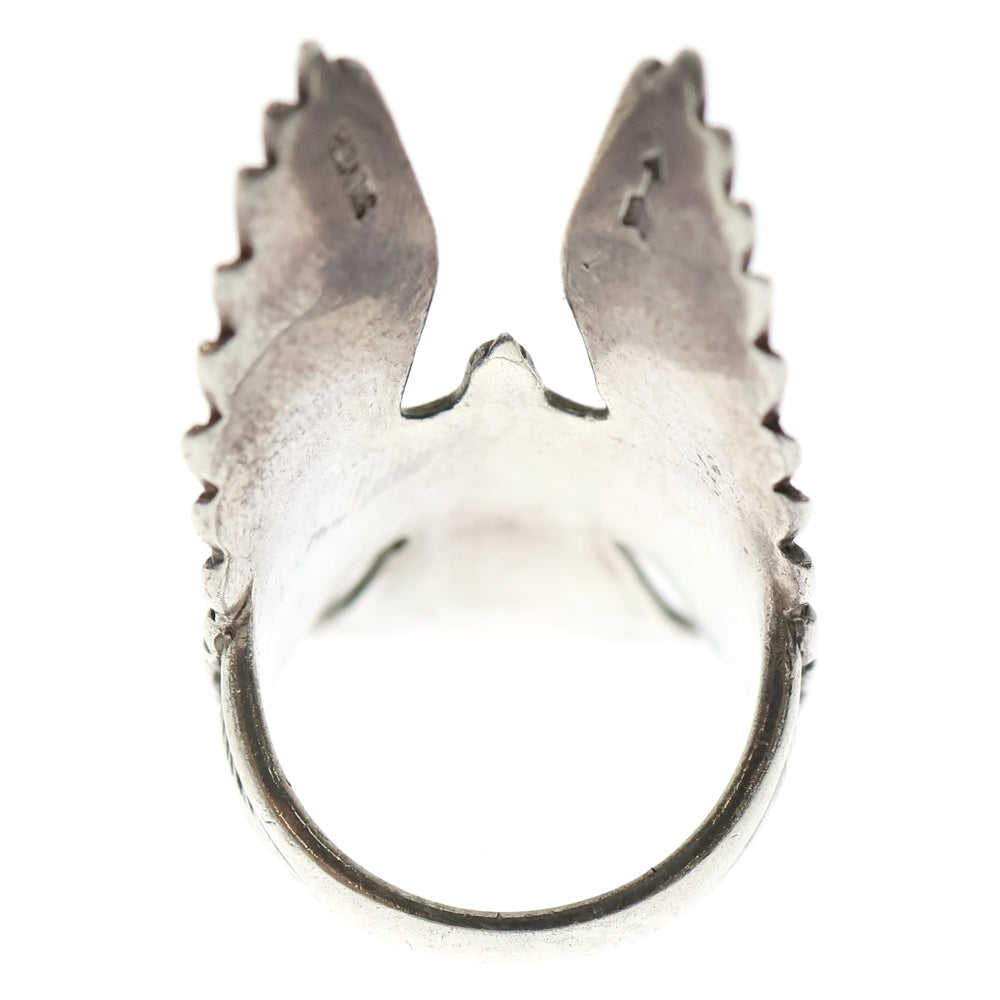 goro's(ゴローズ) K18付きイーグルリング シルバー/ゴールド