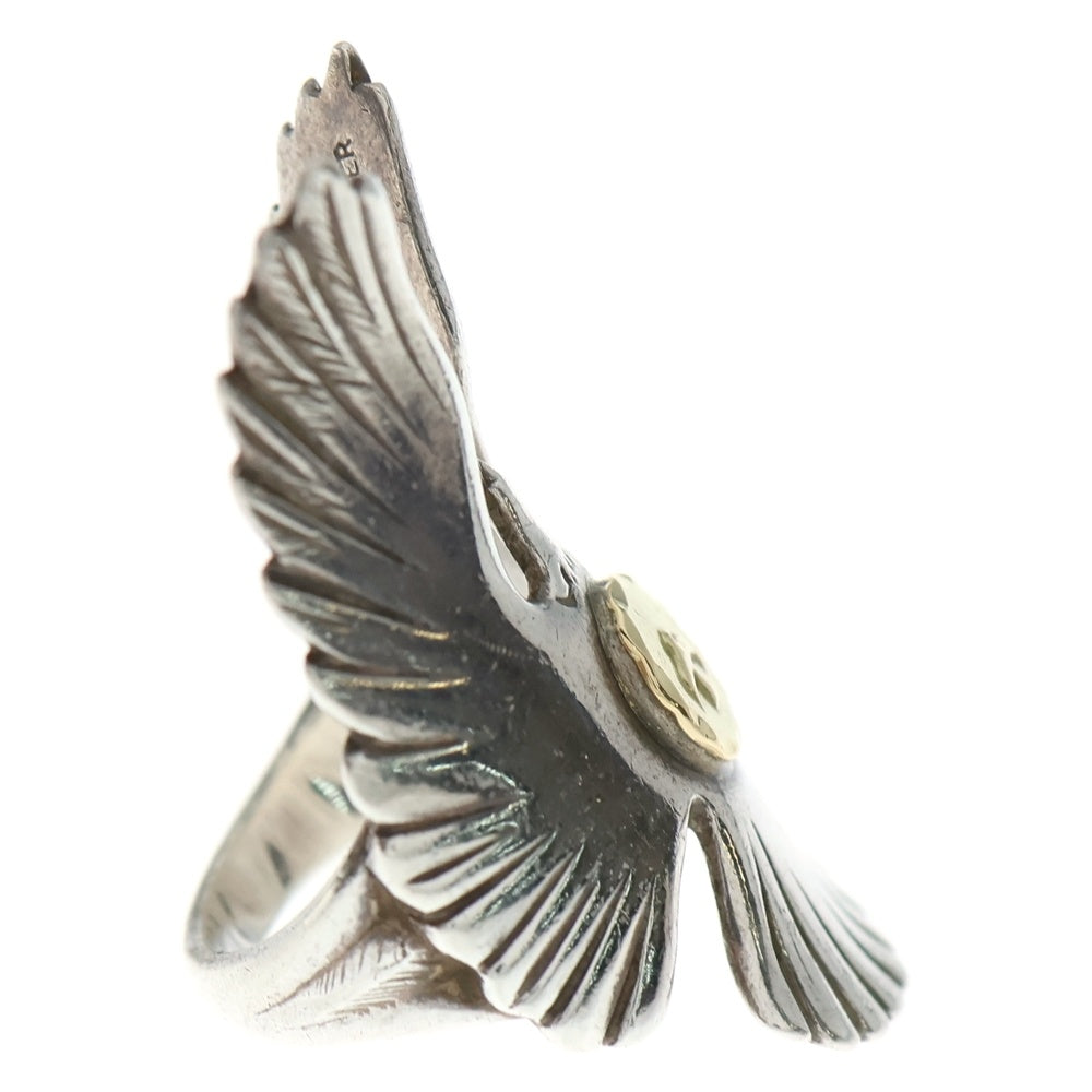 goro's(ゴローズ) K18付きイーグルリング シルバー/ゴールド