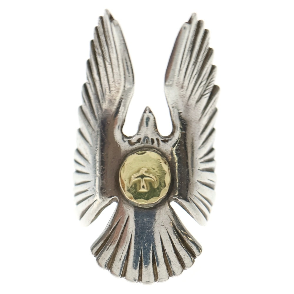 goro's(ゴローズ) K18付きイーグルリング シルバー/ゴールド