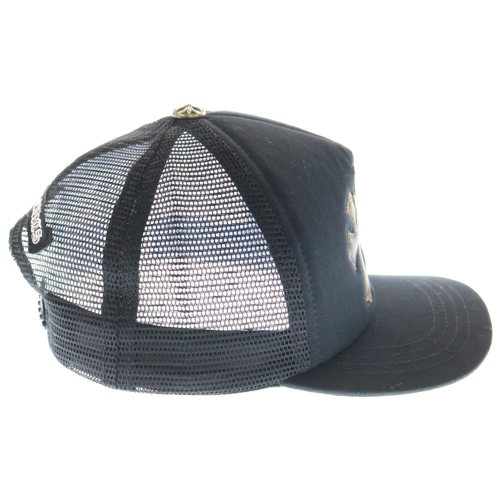 CHROME HEARTS(クロムハーツ) Cemetery Cross Patch Trucker Cap セメタリークロスパッチ トラッカー ベースボールキャップ 帽子 ブラック/カモ