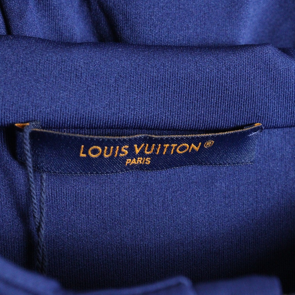 LOUIS VUITTON(ルイヴィトン) 24SS hooded zip-up fitted long-sleeve モノグラム ジップアップパーカー ネイビー RM241MQ YNF HQY46W