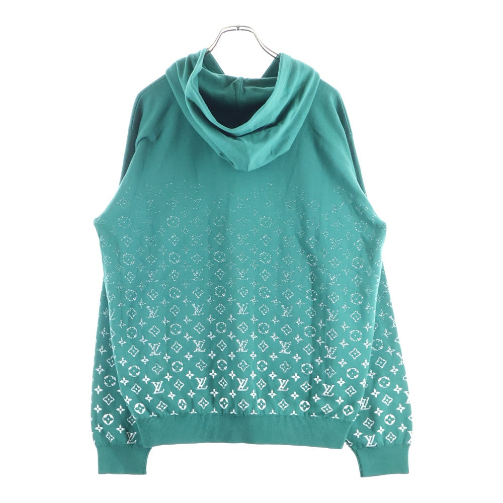 LOUIS VUITTON(ルイヴィトン) 23AW モノグラム グラディエントニットパーカー プルオーバーフーディー グリーン RM232Q USO HNN45W