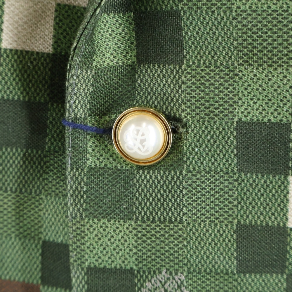 LOUIS VUITTON(ルイヴィトン) 24SS ダモフラージュ ダミエ ピクセル 迷彩 カモフラ総柄 2B テーラードジャケット ベージュ/カーキ RM241 HSB HQJ60E