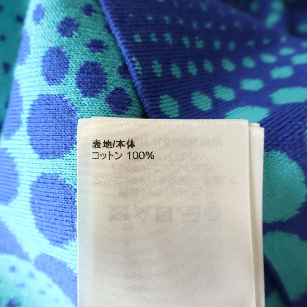LOUIS VUITTON(ルイヴィトン) 23AW×草間彌生 オールオーバーパンプキン クルーネック半袖ニットセーター ブルー RM232H JL4 HON38W