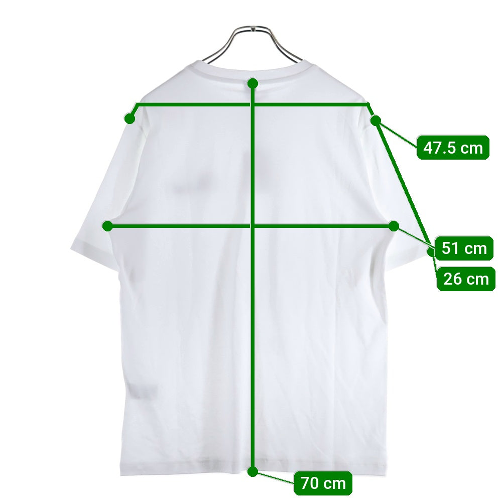 Berluti(ベルルッティ) Thabor スモールロゴ刺繍 クルーネック半袖Tシャツ ホワイト R26JRS124