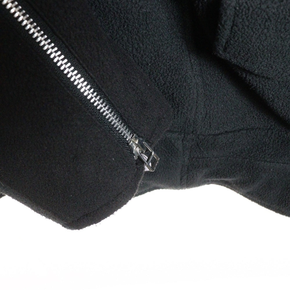 OLD PARK(オールドパーク) THE NORTH FACE ノースフェイス 再構築 フリース ダブルライダースジャケット 裏地星条旗 ブラック