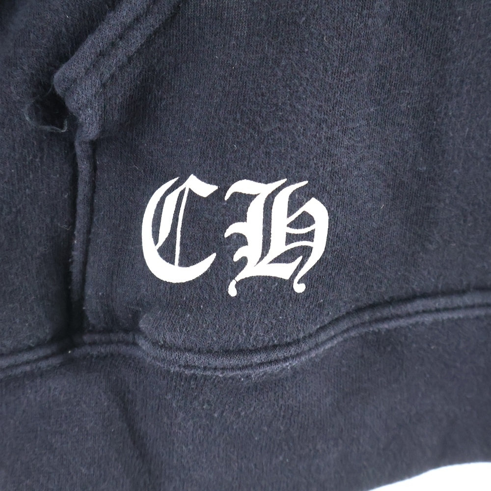 CHROME HEARTS(クロムハーツ) CH PLUS SWTSHRT HD ZIP CHプラスプリント 裏地サーマル ダガージップアップフーディーパーカー ブラック