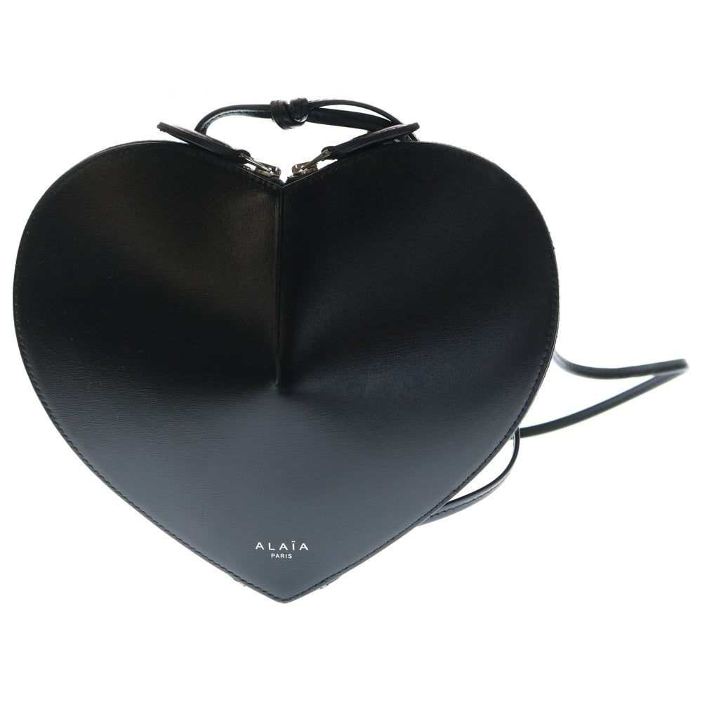 ALAIA(アライア) LE COEUR ショルダーバッグ ワンショルダー 斜め掛け ハートモチーフ カーフスキン ブラック