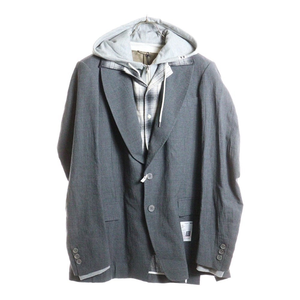 MAISON MIHARAYASUHIRO(メゾンミハラヤスヒロ) Triple Layered Wool Jacket トリプルレイヤードウールジャケット グレー J15JK131