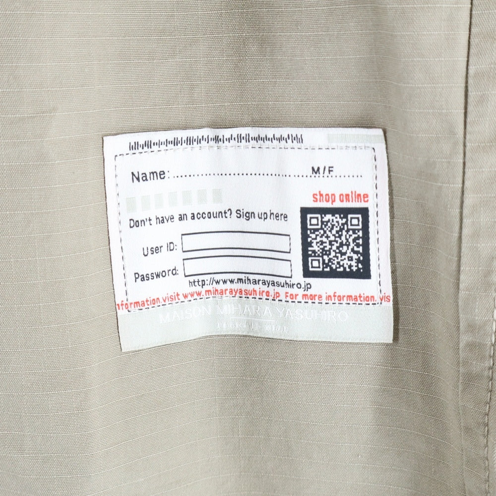 MAISON MIHARAYASUHIRO(メゾンミハラヤスヒロ) FOUR LEGS SHORTS フォーレッグショーツ ドッキング ベージュ/カーキ A14PT042