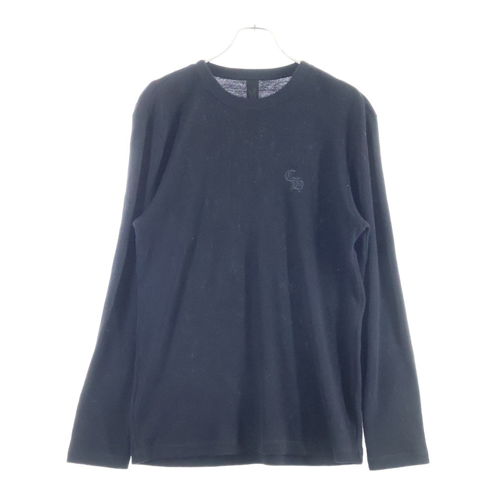 CHROME HEARTS(クロムハーツ) Y NOT CH Embroidery Thermal Long Sleeve Tee ワイノット CH刺繍 サーマル ロングスリーブTシャツ ブラック