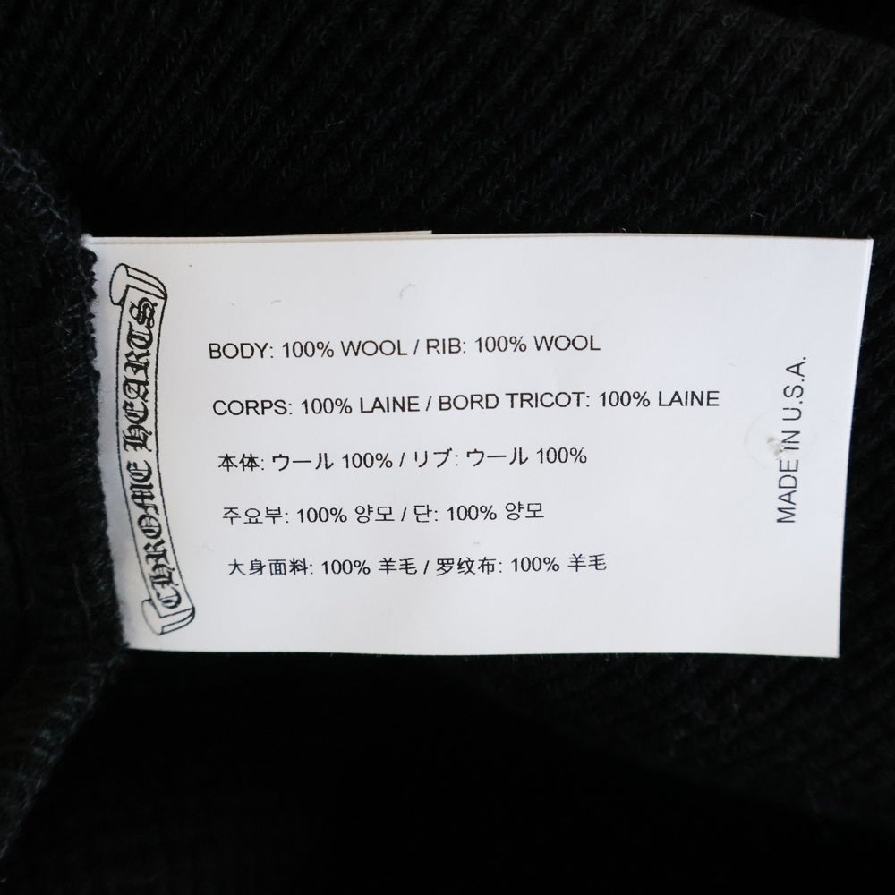 CHROME HEARTS(クロムハーツ) Y NOT CH Embroidery Thermal Long Sleeve Tee ワイノット CH刺繍 サーマル ロングスリーブTシャツ ブラック