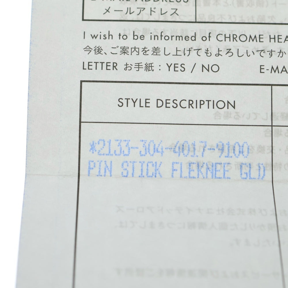 CHROME HEARTS(クロムハーツ) 22K PIN STICK FLEKNEE GLD ピン スティック フレアニー ピンバッジ ゴールド