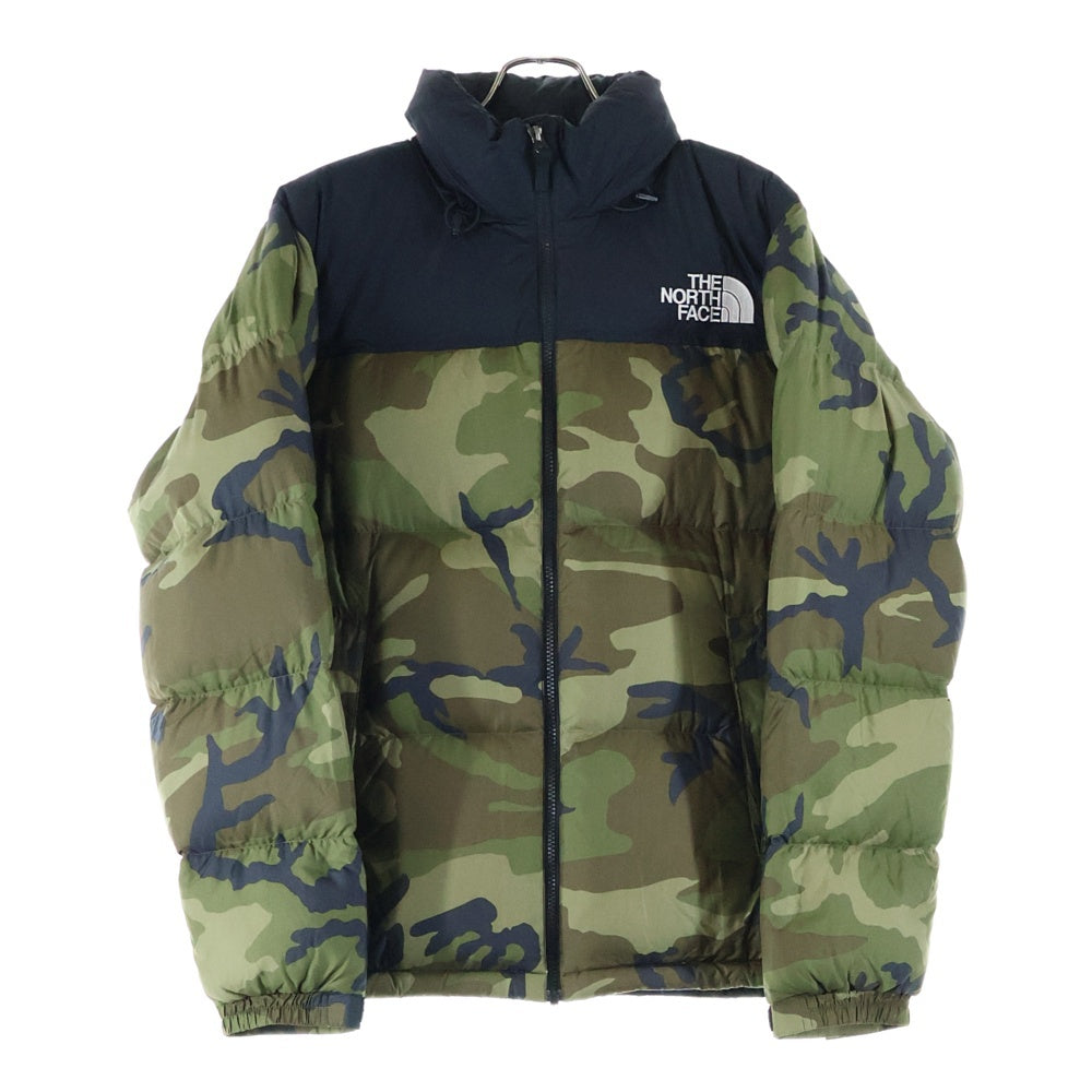 THE NORTH FACE(ザノースフェイス) NUPTSE JACKET ND91842 ヌプシ ダウンジャケット ブラック/カモフラ