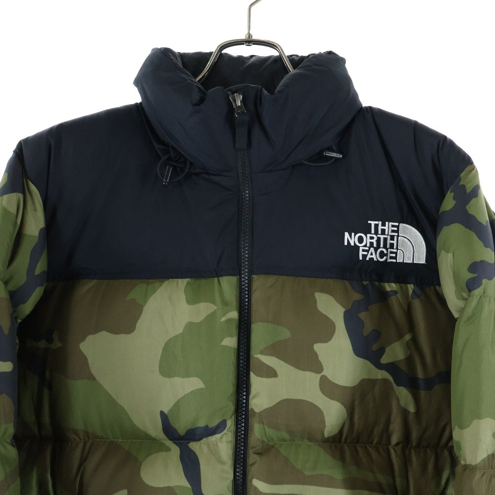 THE NORTH FACE(ザノースフェイス) NUPTSE JACKET ND91842 ヌプシ ダウンジャケット ブラック/カモフラ