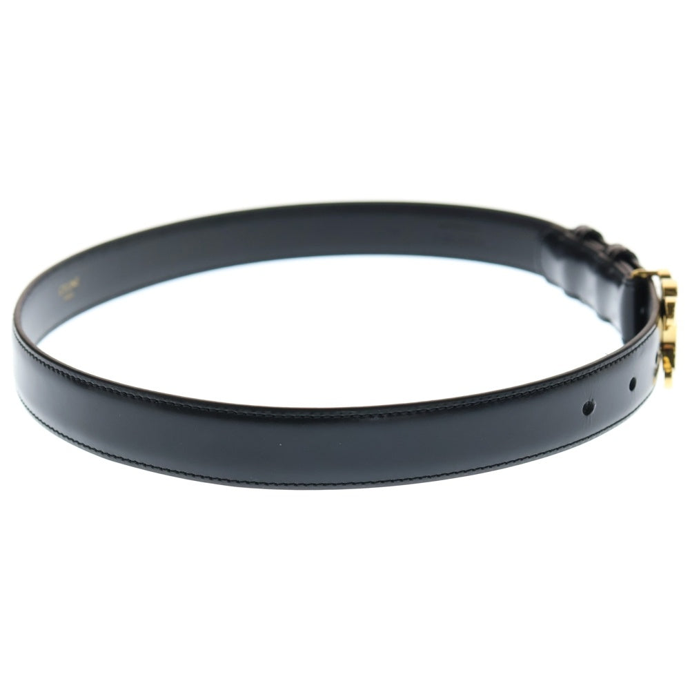 CELINE(セリーヌ) セリーヌ トリオンフ カーフスキン ベルト ブラック/ゴールド レディース