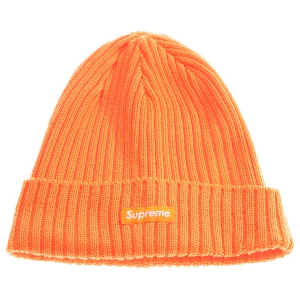 SUPREME(シュプリーム) 24SS Overdyed Beanie スモールボックスロゴ オーバーダイビーニー ニット帽 オレンジ