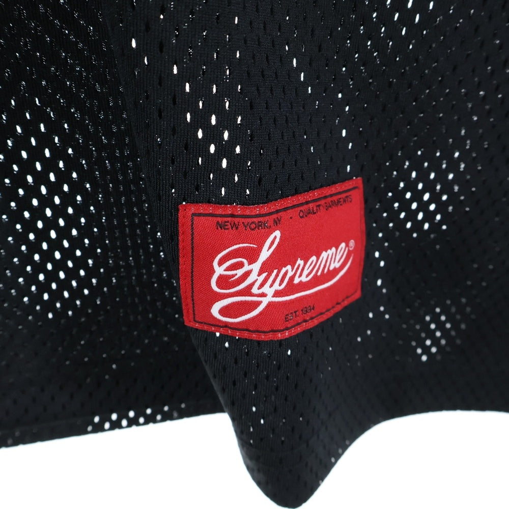 SUPREME(シュプリーム) 25SS Bandana Football Jersey バンダナ フットボールジャージ メッシュカットソー 半袖Tシャツ ブラック