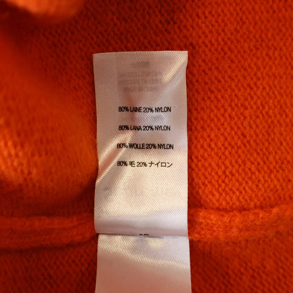 SUPREME(シュプリーム) 22AW Embossed Sweater エンボスロゴ クルーネック長袖ニットセーター オレンジ