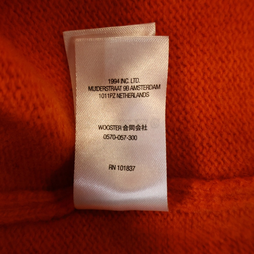 SUPREME(シュプリーム) 22AW Embossed Sweater エンボスロゴ クルーネック長袖ニットセーター オレンジ