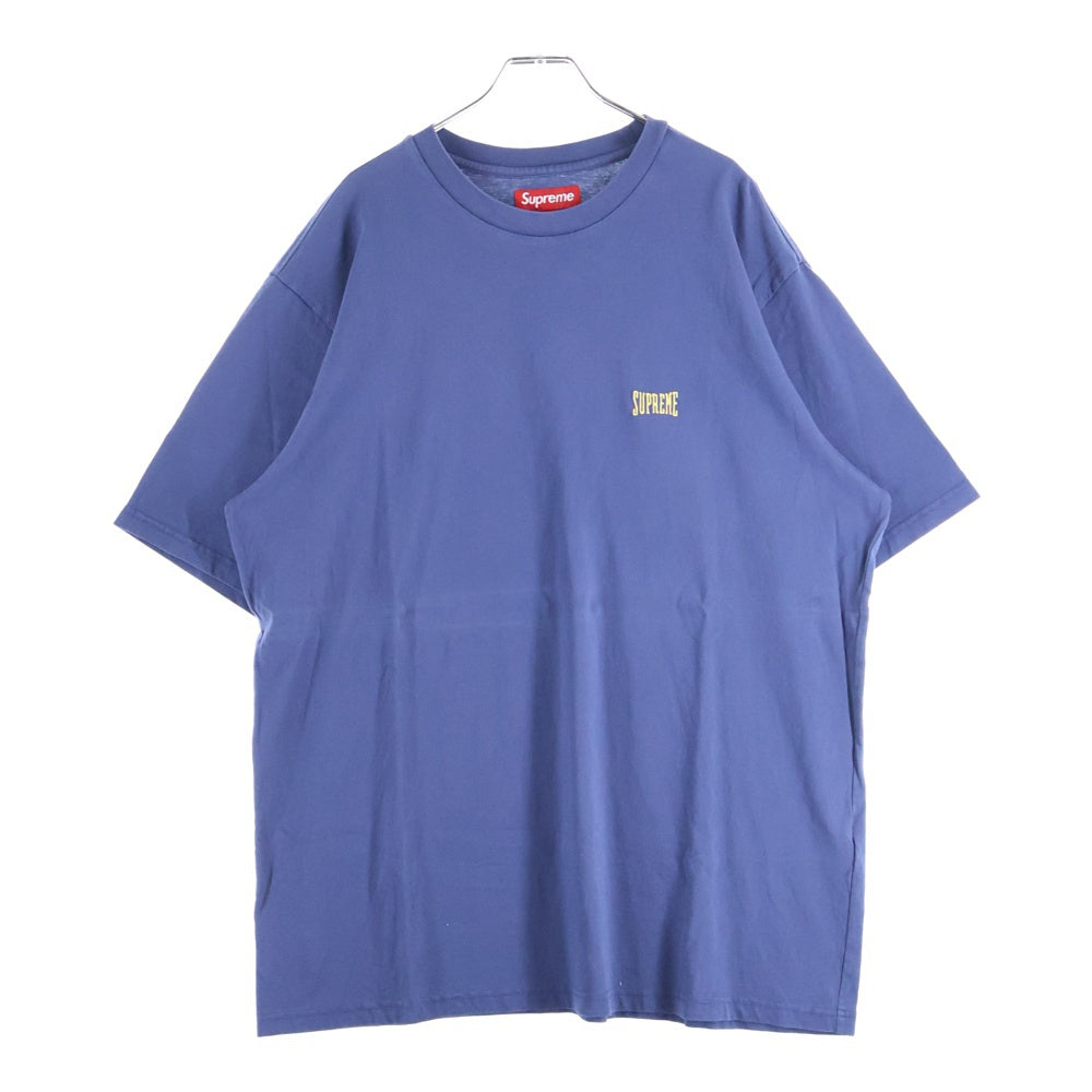 SUPREME(シュプリーム) 25SS Warm Up Washed S/S Top ロゴ刺繍 ウォームアップウォッシュド 半袖Tシャツ カットソー ネイビー