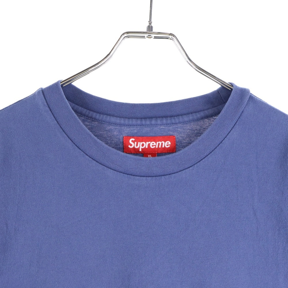 SUPREME(シュプリーム) 25SS Warm Up Washed S/S Top ロゴ刺繍 ウォームアップウォッシュド 半袖Tシャツ カットソー ネイビー