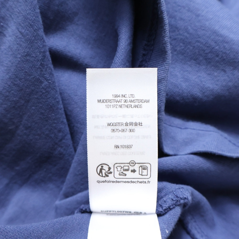 SUPREME(シュプリーム) 25SS Warm Up Washed S/S Top ロゴ刺繍 ウォームアップウォッシュド 半袖Tシャツ カットソー ネイビー
