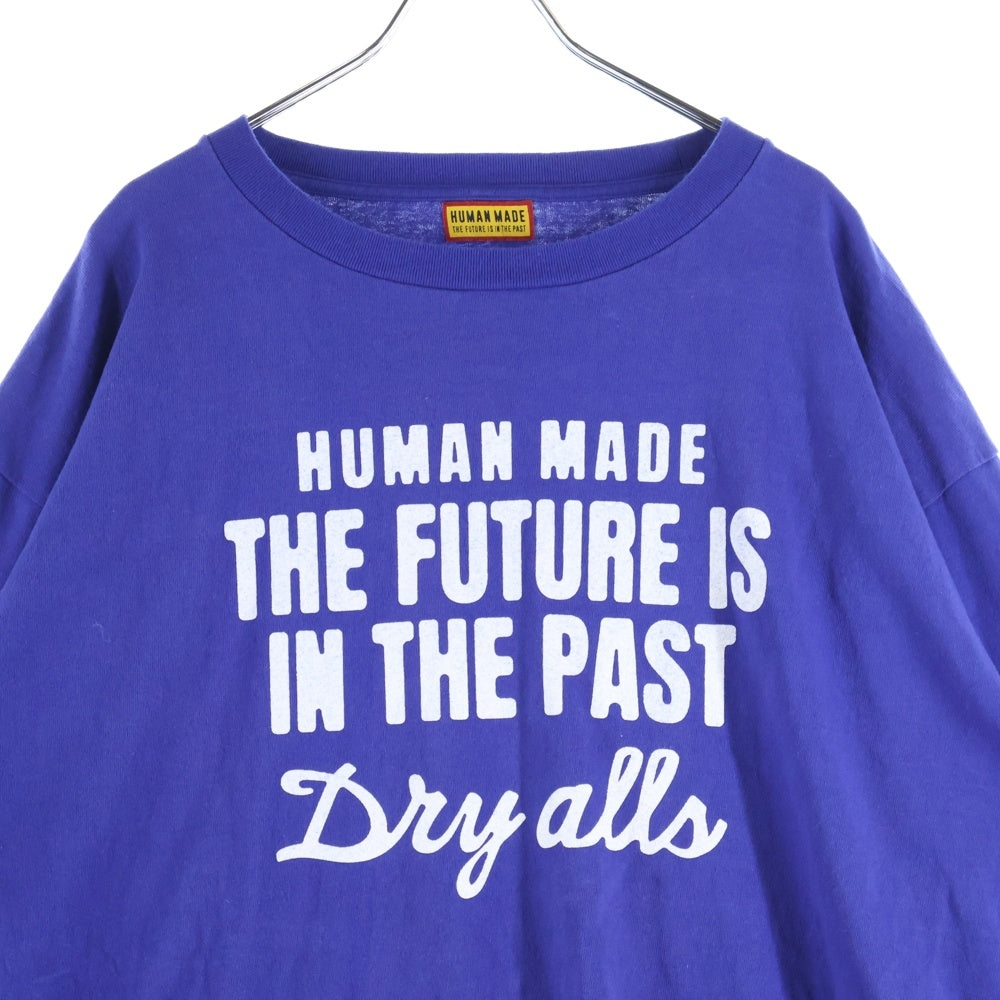 HUMAN MADE(ヒューマンメイド) GRAPHIC L/S T-SHIRT HM30CS026 グラフィックプリント クルーネックロングスリーブ 長袖Tシャツ カットソー ブルー