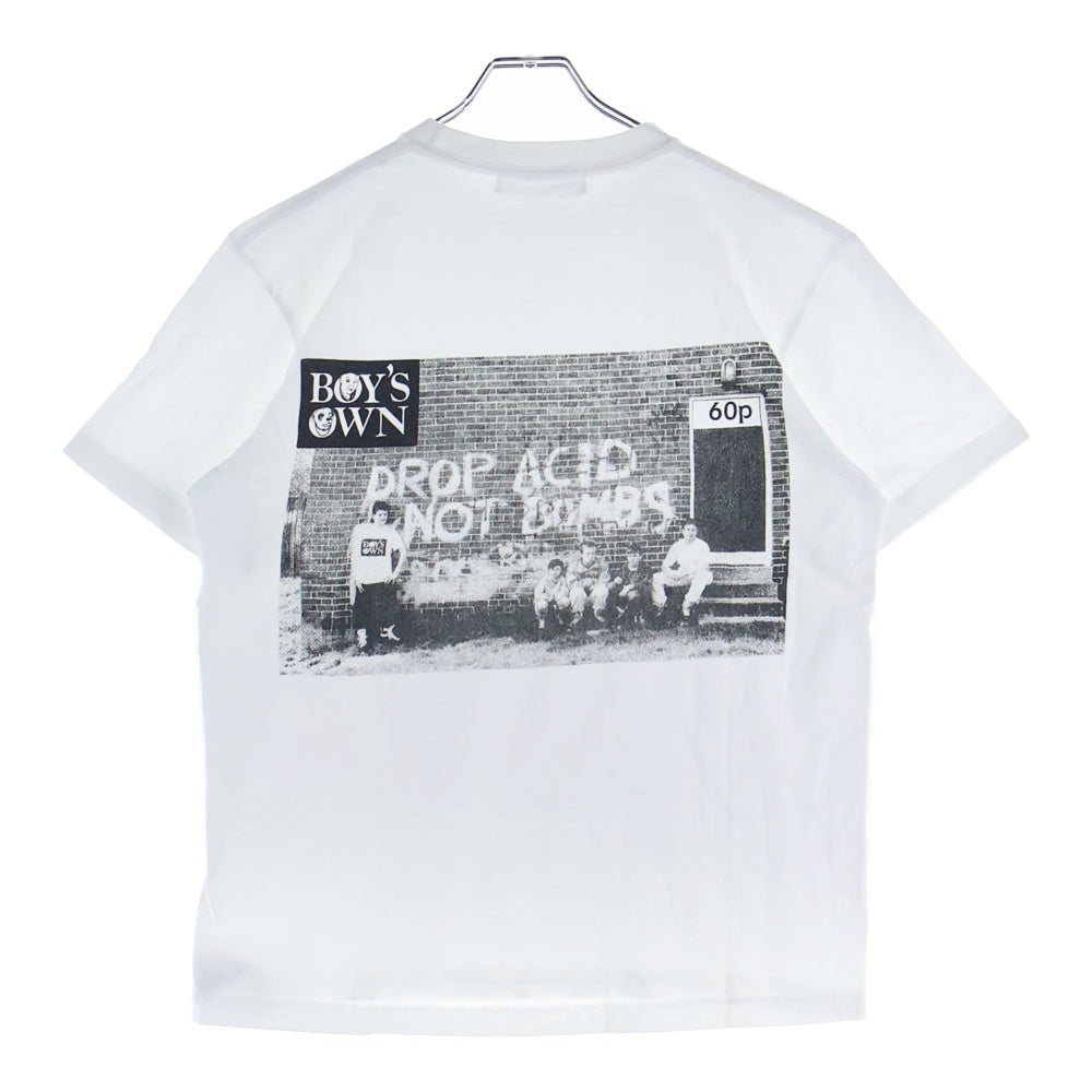 TOGA TOO(トーガ トゥ) TOGA × BOY'S OWN T-shirt 両面プリントクルーネック半袖Tシャツ TC241ーJK514 ホワイト