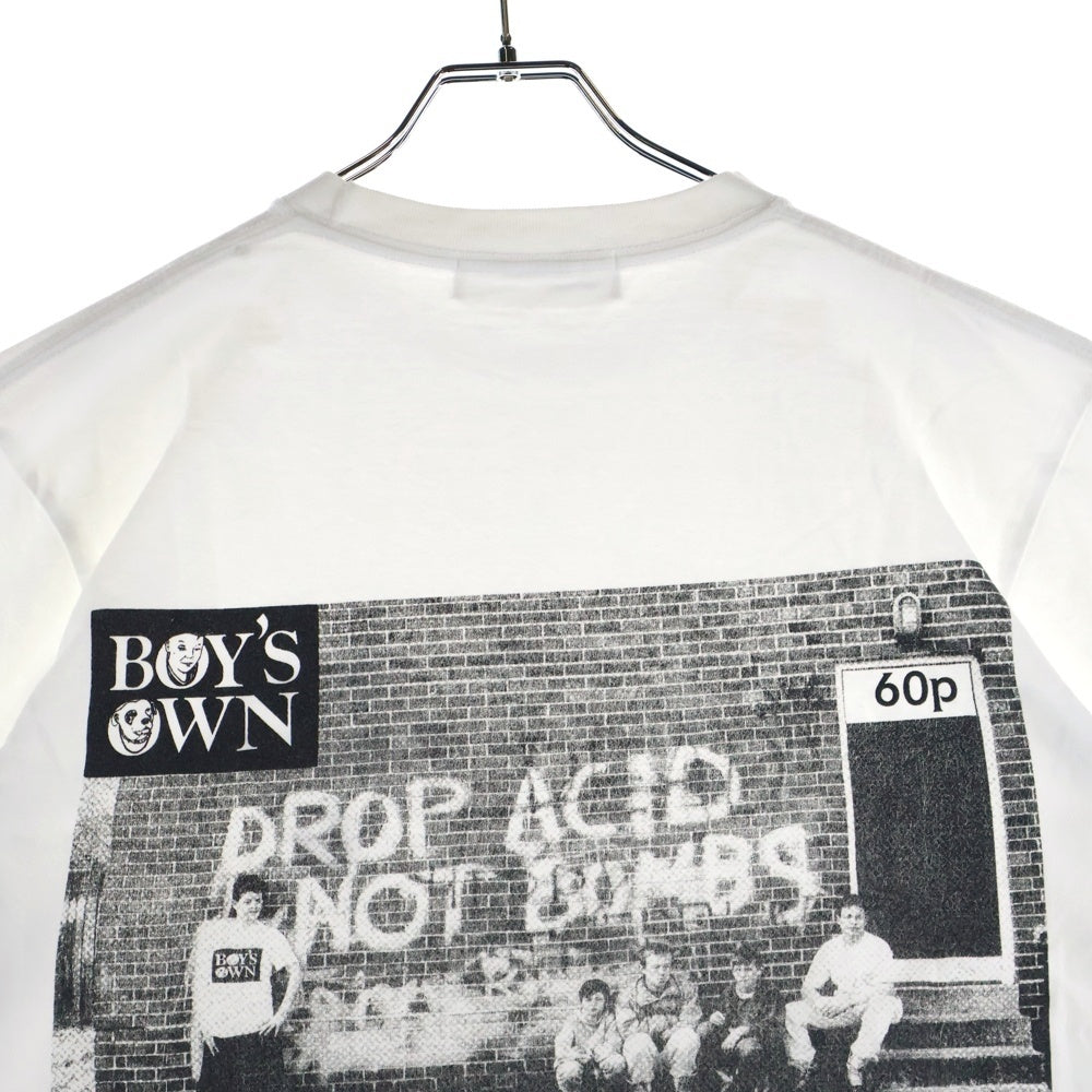 TOGA TOO(トーガ トゥ) TOGA × BOY'S OWN T-shirt 両面プリントクルーネック半袖Tシャツ TC241ーJK514 ホワイト