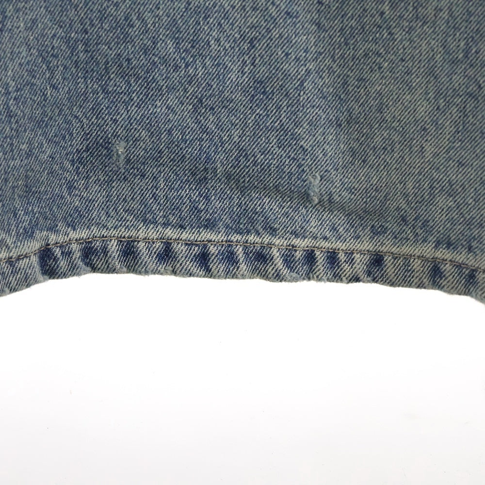 BALENCIAGA(バレンシアガ) Low Crotch Jeans 706652 TJW95 ダメージ加工 ワイドデニムパンツ インディゴ