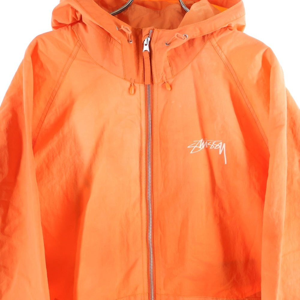 STUSSY(ステューシー) BEACH SHELL WAVE DYE ビーチ ナイロン シェルジャケット オレンジ 115745