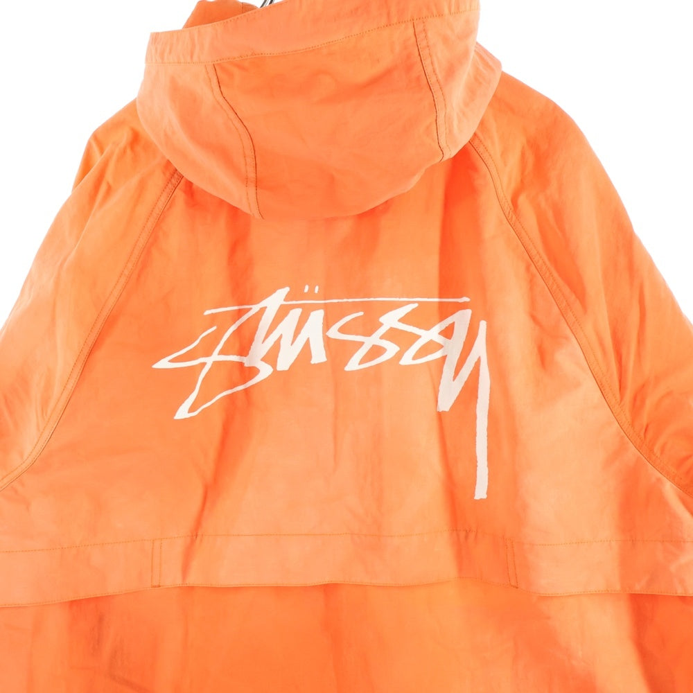 STUSSY(ステューシー) BEACH SHELL WAVE DYE ビーチ ナイロン シェルジャケット オレンジ 115745