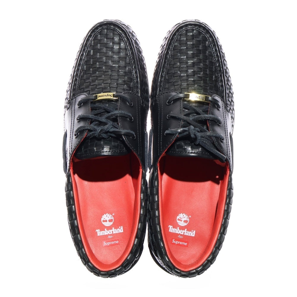 SUPREME(シュプリーム) 22AW ×Timberland Woven 3 Eye Lug Shoe ティンバーランド 3アイ ウーブン スリー アイ ラグ シューズ ローファー デッキシューズ ローカットスニーカー A5Y4F