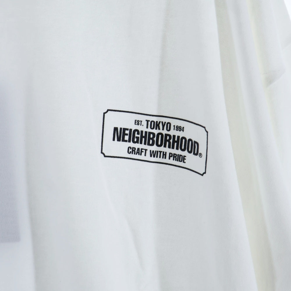 NEIGHBORHOOD(ネイバーフッド) 23SS NH.TEE LS-1 ロゴ プリント ロングスリーブ 長袖 Tシャツ ロンT 231PCNH-LT01