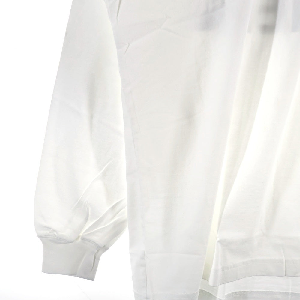 NEIGHBORHOOD(ネイバーフッド) 22AW×KATHARINE HAMNETT KH.TEE-2 LS.CO ロゴ プリント ロングスリーブ 長袖 Tシャツ ロンT ホワイト