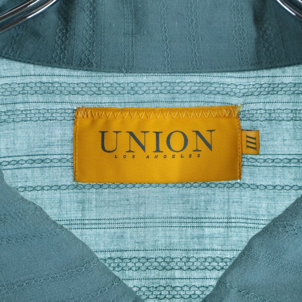 UNION(ユニオン) レースデザイン 半袖シャツ グリーン WSS-202
