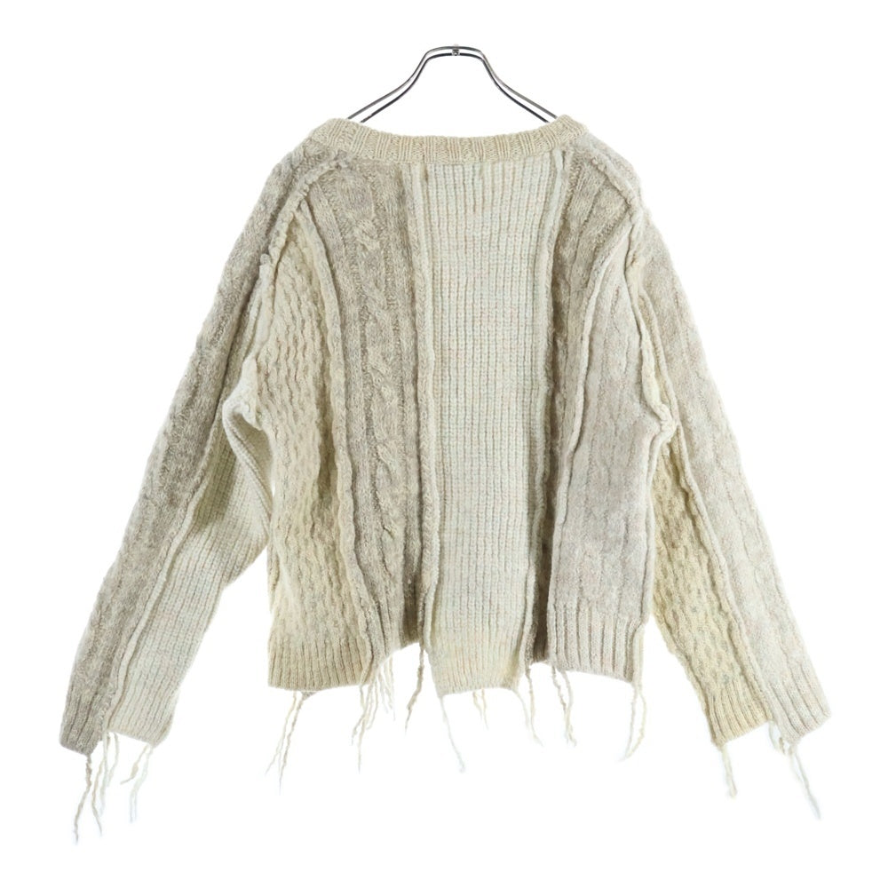 SUGARHILL(シュガーヒル) 21AW MULTICOLOR CABLE BUG KNIT ケーブルニット セーター アイボリー 21AWKN02