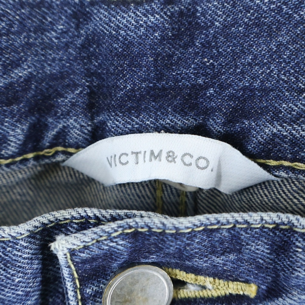 VICTIM(ヴィクティム) ジップフライ ダメージ デニムパンツ インディゴ VTM-24-P-006