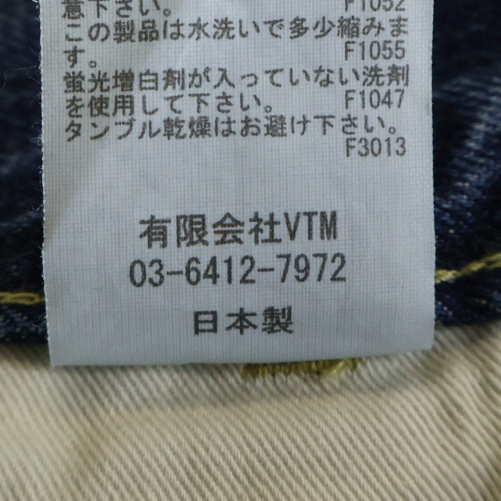 VICTIM(ヴィクティム) ジップフライ ダメージ デニムパンツ インディゴ VTM-24-P-006