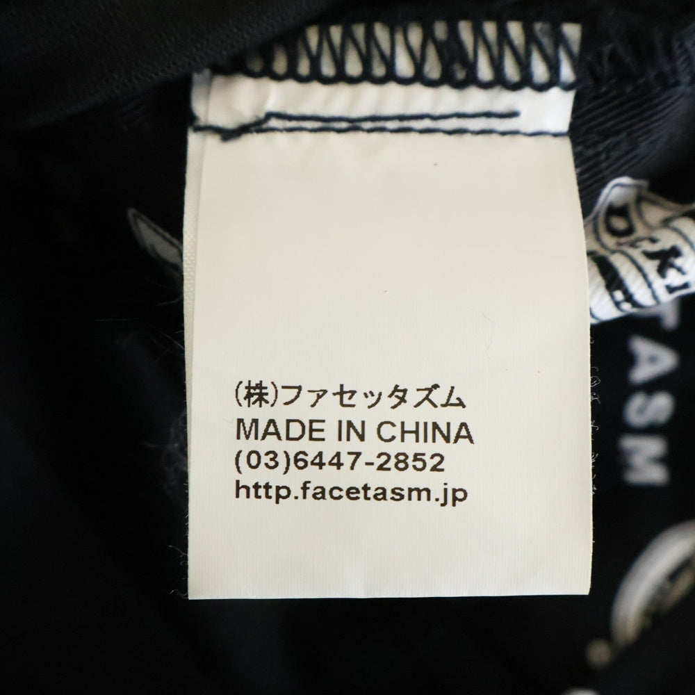 FACETASM(ファセッタズム) ×Dickies ディッキーズ スウェードドッキングワークパンツ ブラック FNT-PT-U04