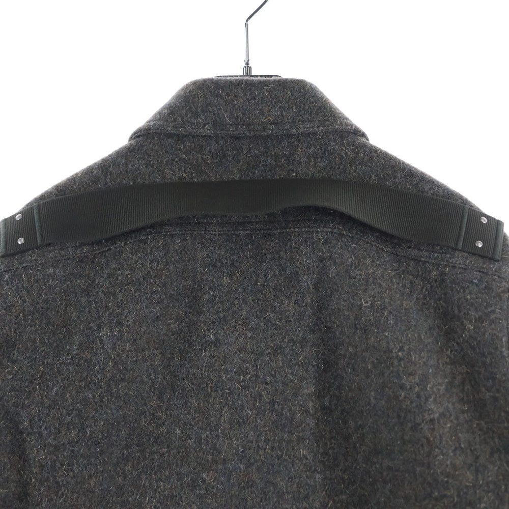 Rick Owens(リックオウエンス) 25AW Alice Brad cropped zipup jacket アリスブラッド クロップド ジップアップジャケット グレー