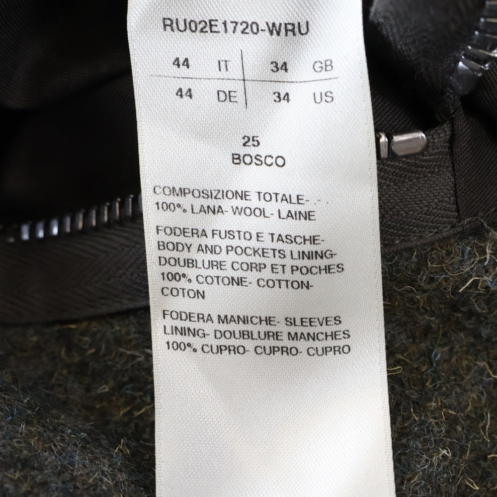 Rick Owens(リックオウエンス) 25AW Alice Brad cropped zipup jacket アリスブラッド クロップド ジップアップジャケット グレー