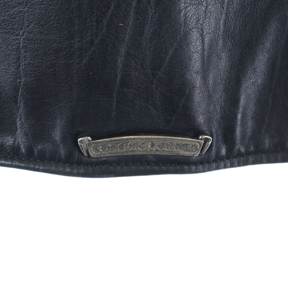 CHROME HEARTS(クロムハーツ) MOTO SKI ガンスリンガー レザーライダースジャケット ブラック