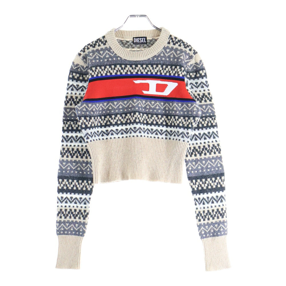 DIESEL(ディーゼル) ロングスリーブ ニット セーター マルチカラー
