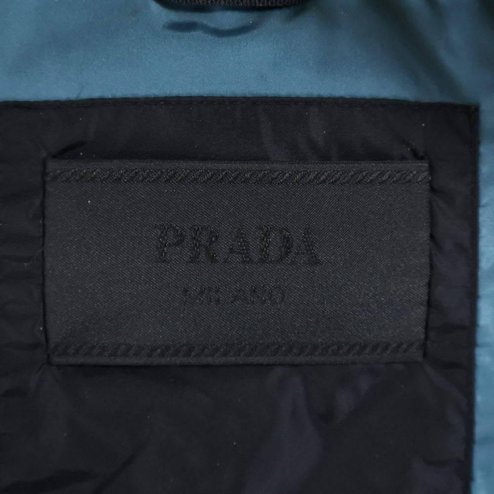 PRADA(プラダ) 19SS ラバーロゴパッチ付き ジップアップトラックジャケット ブラック SJC553 S191 1M03
