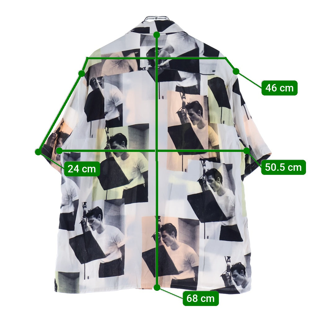 WACKO MARIA(ワコマリア) 22SS CHET BAKER HAWAIIAN SHIRT チェットベイカー レーヨン アロハ半袖シャツ ホワイト/ブラック