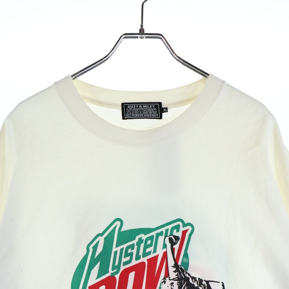 HYSTERIC GLAMOUR(ヒステリックグラマー) HYSTERIC POW 02221CL03 長袖 ロングスリーブTシャツ カットソー ホワイト